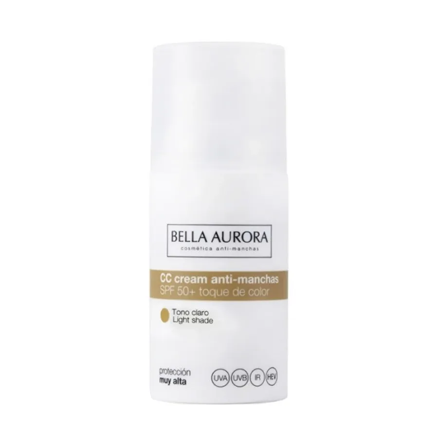 obrazek 1 Bella Aurora Krem CC przeciw przebarwieniom SPF 50, Light 30 ml