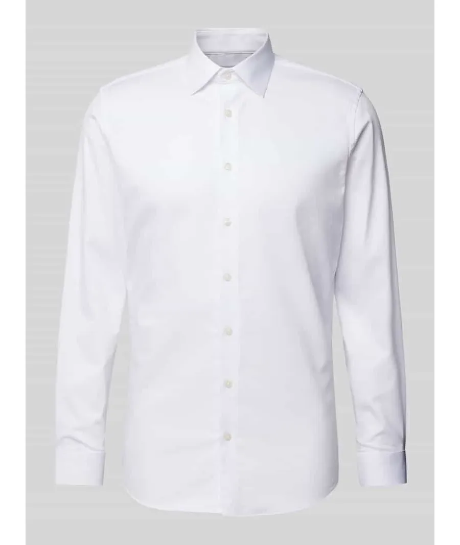 obrazek 1 Koszula biznesowa o kroju slim fit z kołnierzykiem typu kent