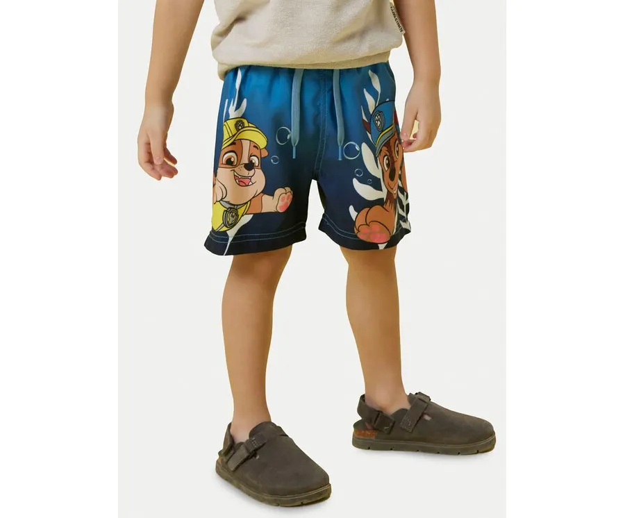 obrazek 1 NAME IT Szorty kąpielowe Mabbe Paw 13239658 Niebieski Regular Fit