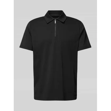 Zdjęcie Koszulka polo z bocznymi rozcięciami model ‘INTERLOCK’