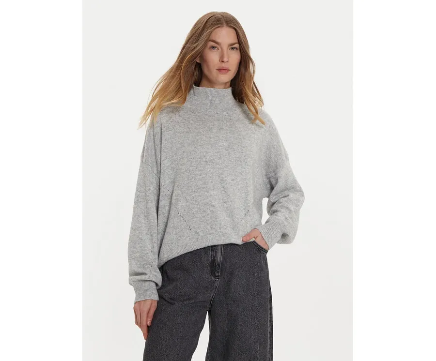 obrazek 1 ViCOLO Sweter 77039S Szary Regular Fit