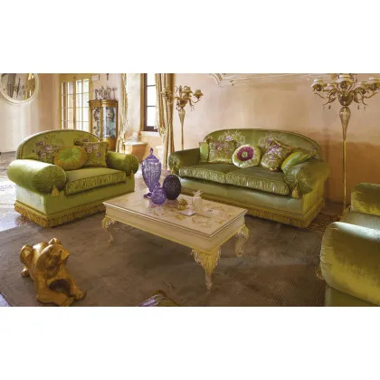 Zdjęcie Luksusowy zielony fotel w stylu antycznym – Morello Gianpaolo