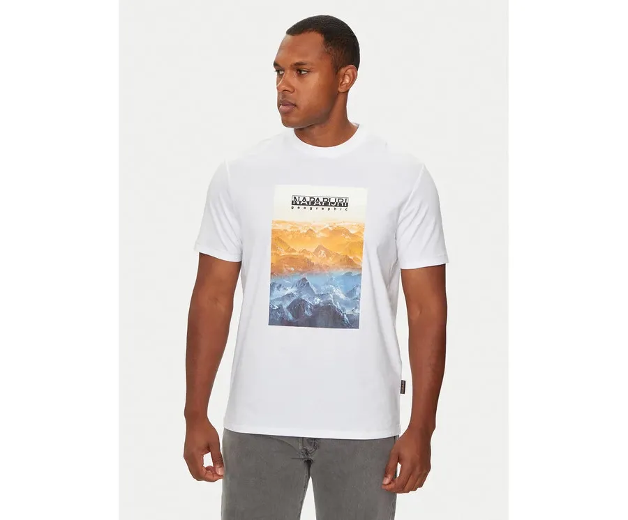 obrazek 1 Napapijri T-Shirt S-Rollin NP0A4I3D Biały Regular Fit