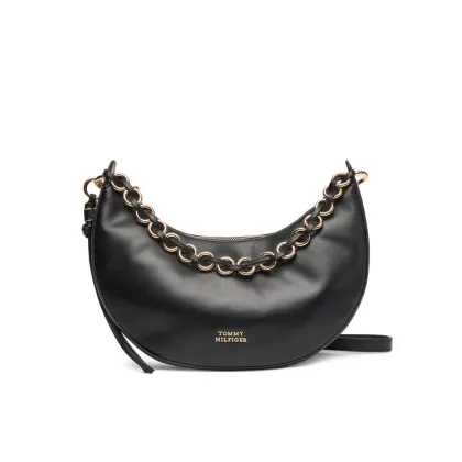 Zdjęcie Tommy Hilfiger Torebka Moon Leather Crossover AW0AW17467 Czarny