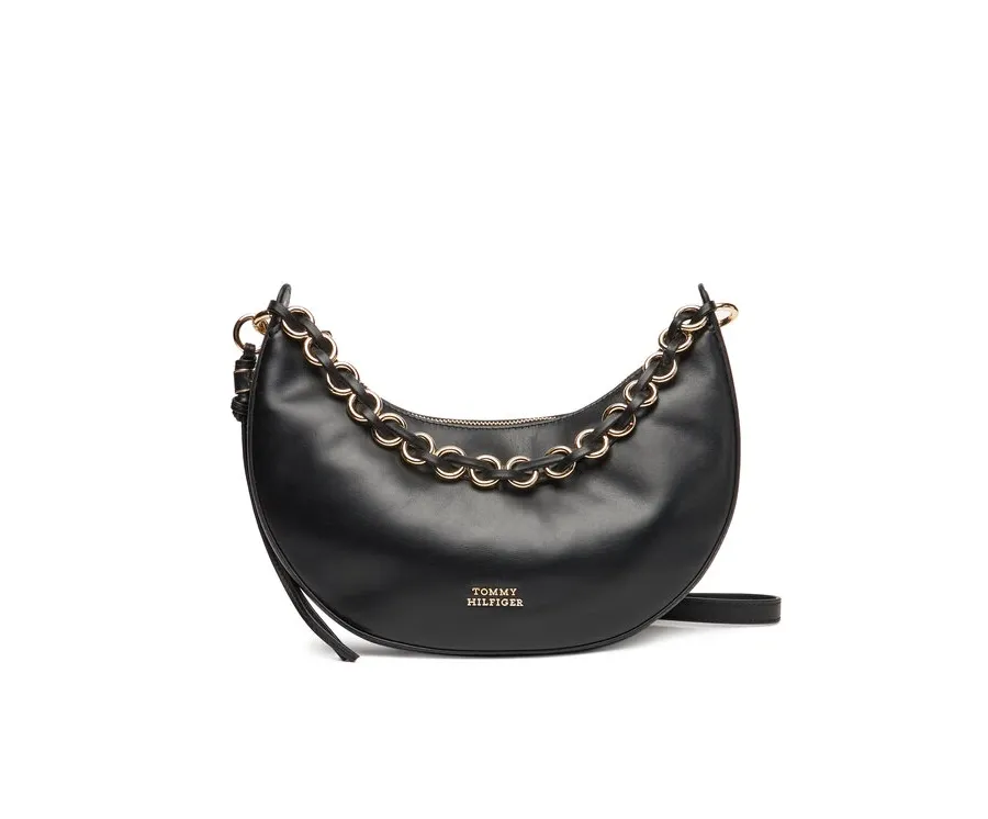 obrazek 1 Tommy Hilfiger Torebka Moon Leather Crossover AW0AW17467 Czarny