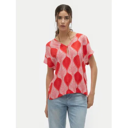 Zdjęcie Vero Moda Bluzka Tula 10308984 Czerwony Regular Fit