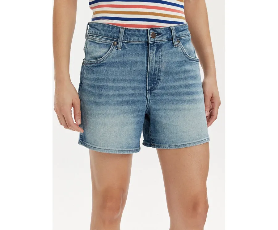 obrazek 1 Wrangler Szorty jeansowe 112351036 Niebieski Boyfriend Fit