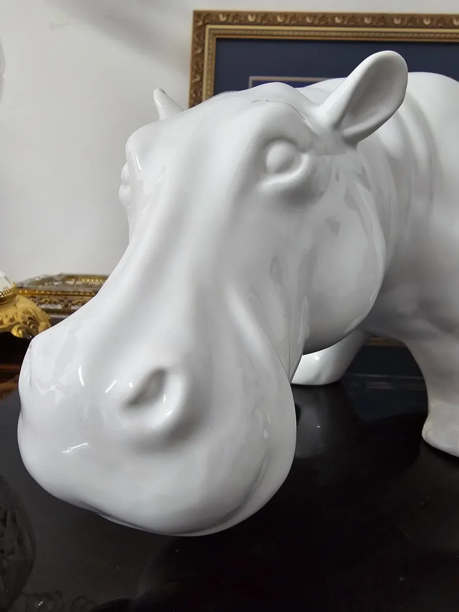 obrazek 2 Ceramiczna figurka hipopotam - Il Gattopardo