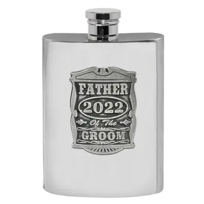 Zdjęcie Wyjątkowa piersiówka z pewteru - kolekcja Groom Party