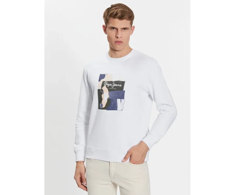 obrazek 1 Pepe Jeans Bluza PM582479 Biały Regular Fit
