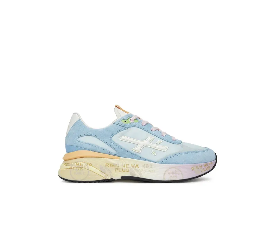 obrazek 1 Premiata Sneakersy Moerund Var 7468 Błękitny