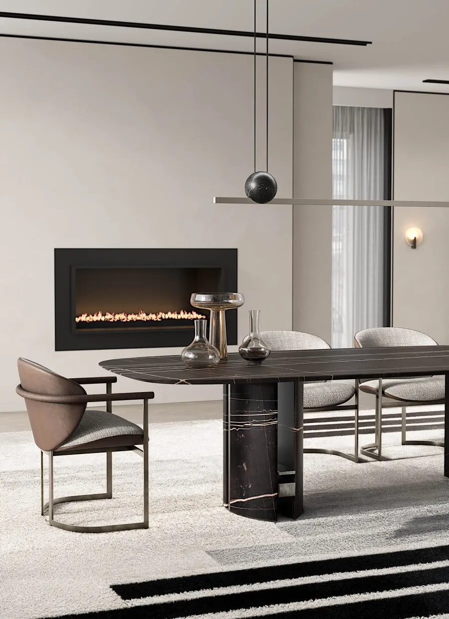 obrazek 30 Eleganckie włoskie krzesło w stylu modernistycznym - do jadalni