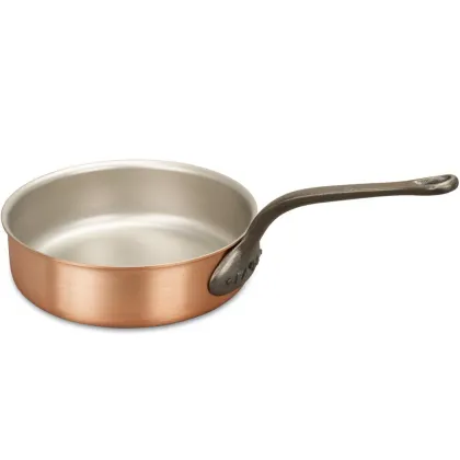 Zdjęcie Patelnia 24 cm z miedzi i stali nierdzewnej do potraw sauté