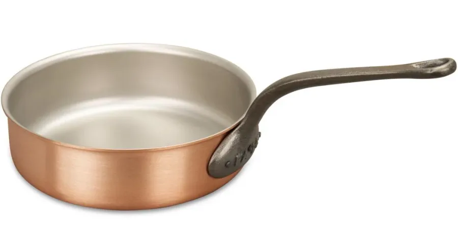 obrazek 1 Patelnia 24 cm z miedzi i stali nierdzewnej do potraw sauté
