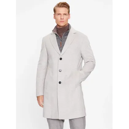Zdjęcie JOOP! Płaszcz wełniany 30037691 Szary Regular Fit