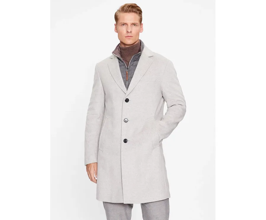 obrazek 1 JOOP! Płaszcz wełniany 30037691 Szary Regular Fit