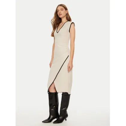 Zdjęcie ACCESS FASHION Sukienka koktajlowa 44-3380-531 Écru Slim Fit