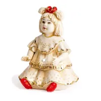 Picture Italian decorative doll made of ceramics