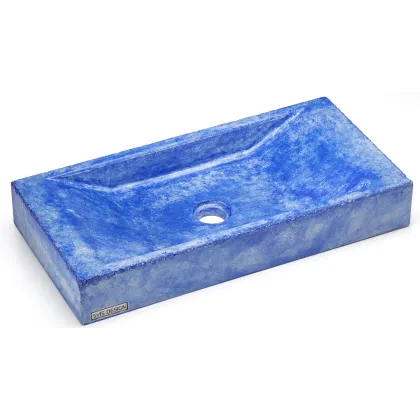 Zdjęcie Elitarna umywalka 60 cm SIRIUS BASIC – VINTAGE, niebieski, lakier matowy