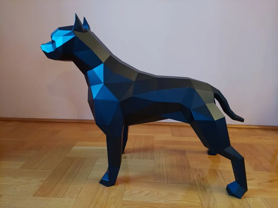 obrazek 3 Stylowa rzeźba dekoracyjna w kształcie Pitbulla
