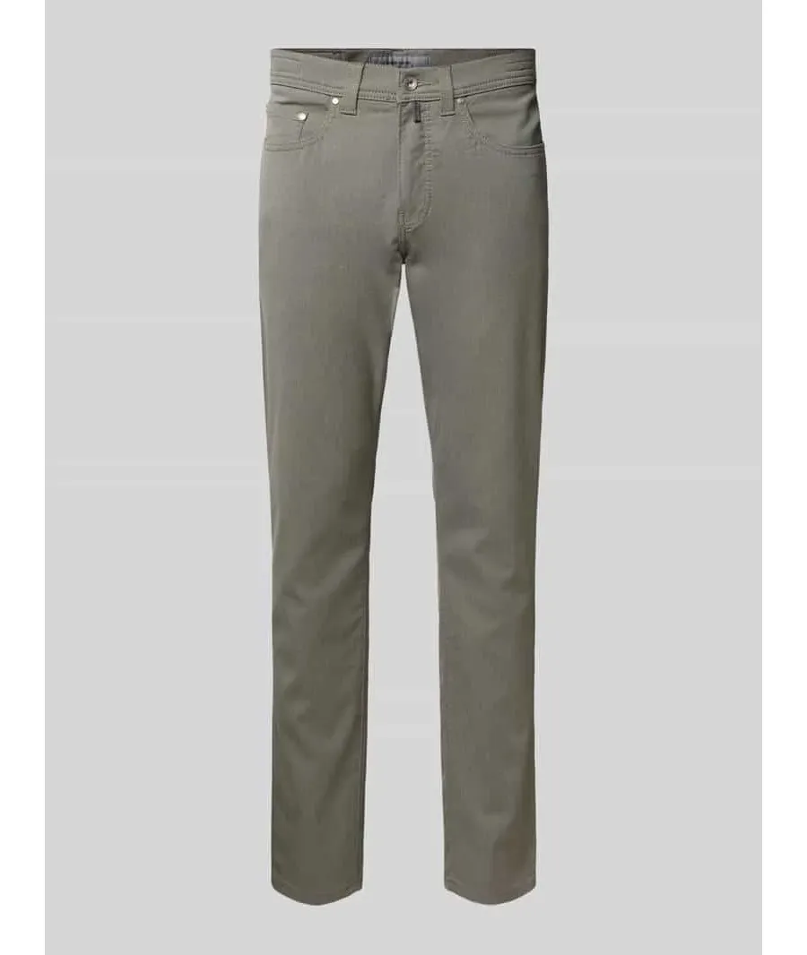 obrazek 1 Chinosy o kroju tapered fit z 5 kieszeniami model ‘LYON’