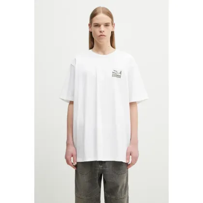 Zdjęcie Columbia t-shirt bawełniany kolor biały wzorzysty