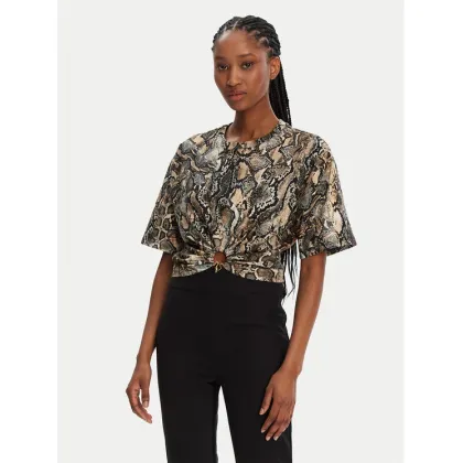 Zdjęcie Just Cavalli T-Shirt 78PAHE01 Brązowy Regular Fit