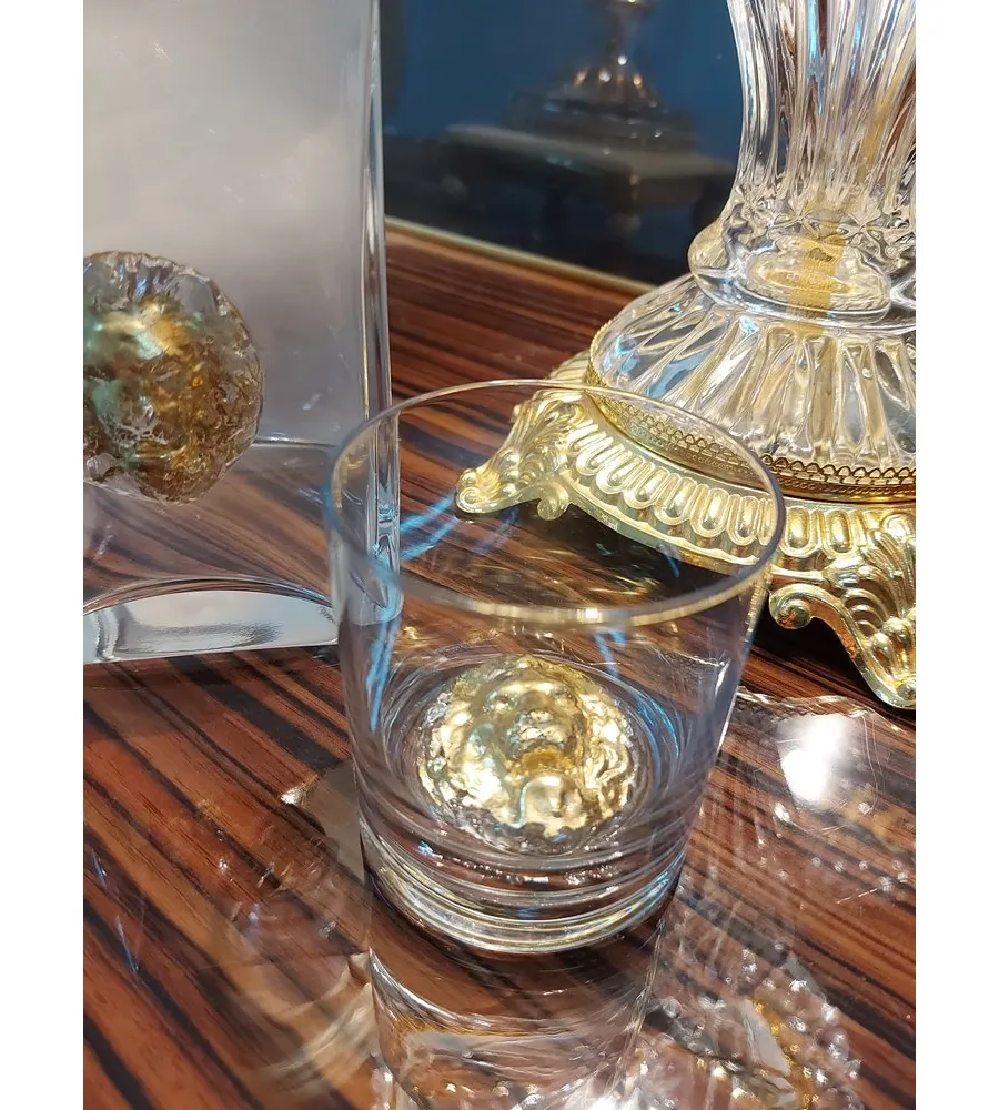 obrazek 2 Stylowa szklanka do degustacji whisky ze złotym lwem - LuxuryGifts