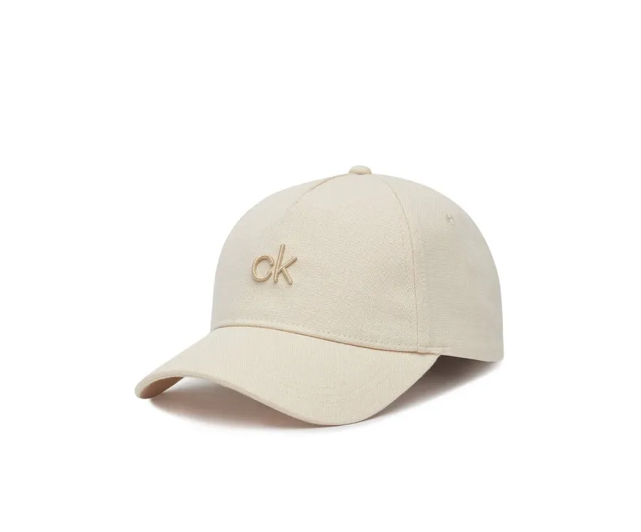 obrazek 1 Calvin Klein Czapka z daszkiem Raised Embroidery K60K613118 Écru