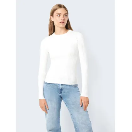 Zdjęcie Noisy May Sweter Ship 27020928 Écru Slim Fit