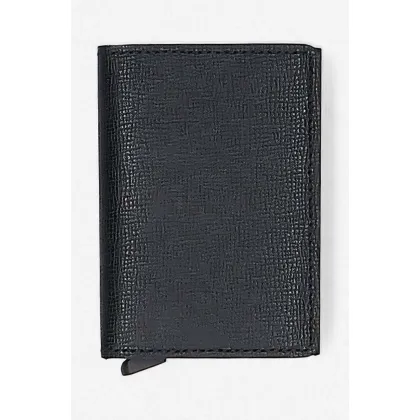 Zdjęcie Secrid portfel skórzany Slimwallet Crisple kolor czarny Slimwallet Crisple SC-BLACK SC.BLACK-BLACK