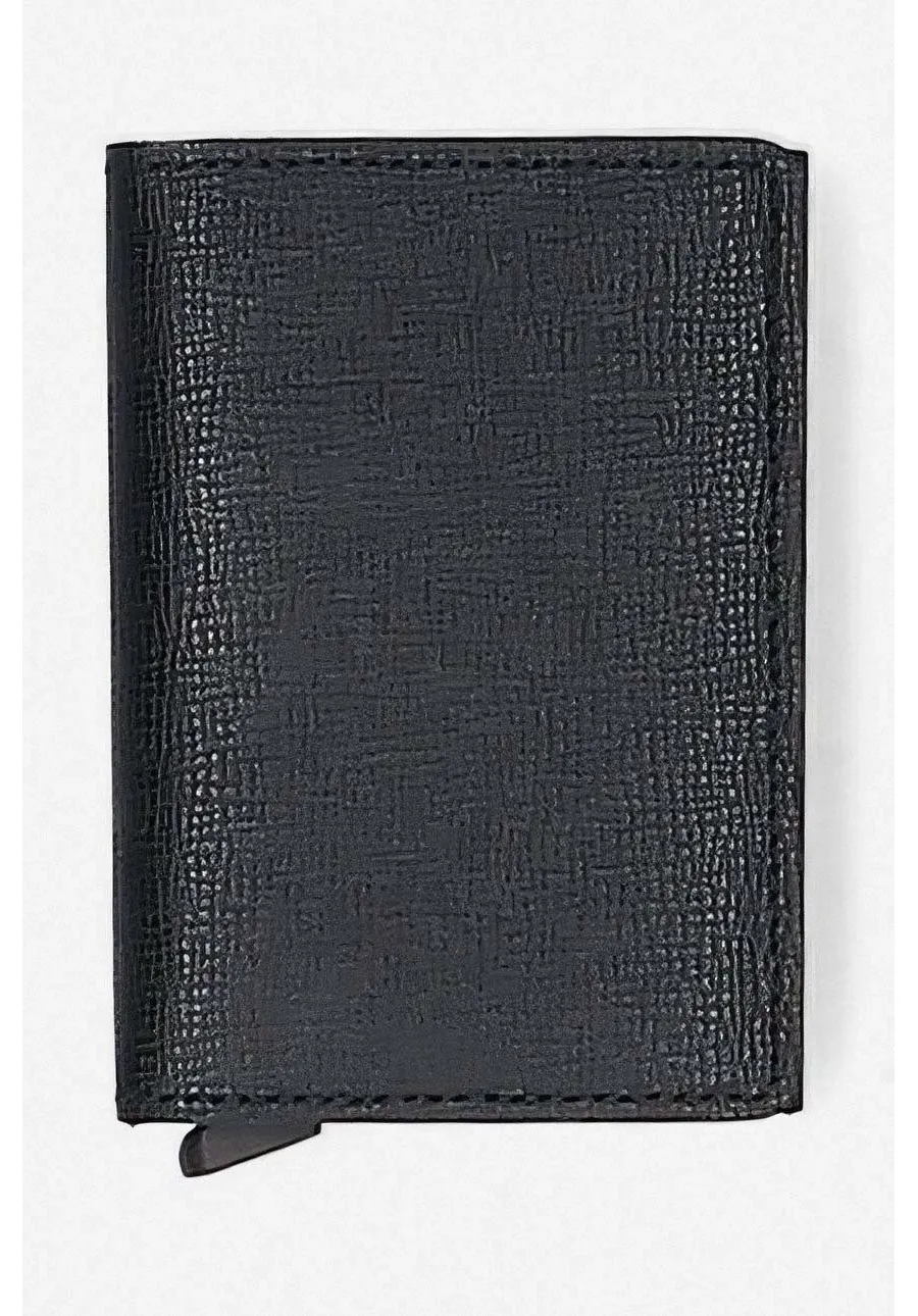 obrazek 1 Secrid portfel skórzany Slimwallet Crisple kolor czarny  Slimwallet Crisple SC-BLACK SC.BLACK-BLACK