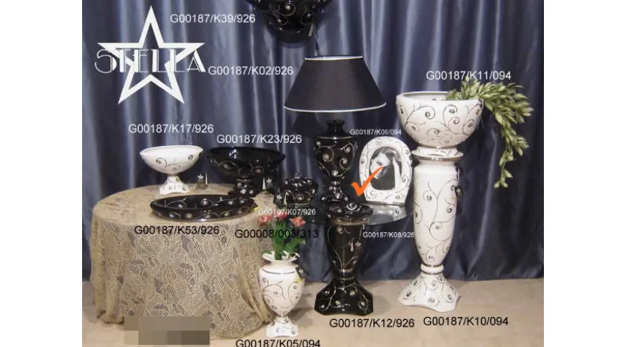 obrazek 1 Czarno-platynowa popielniczka z ceramiki