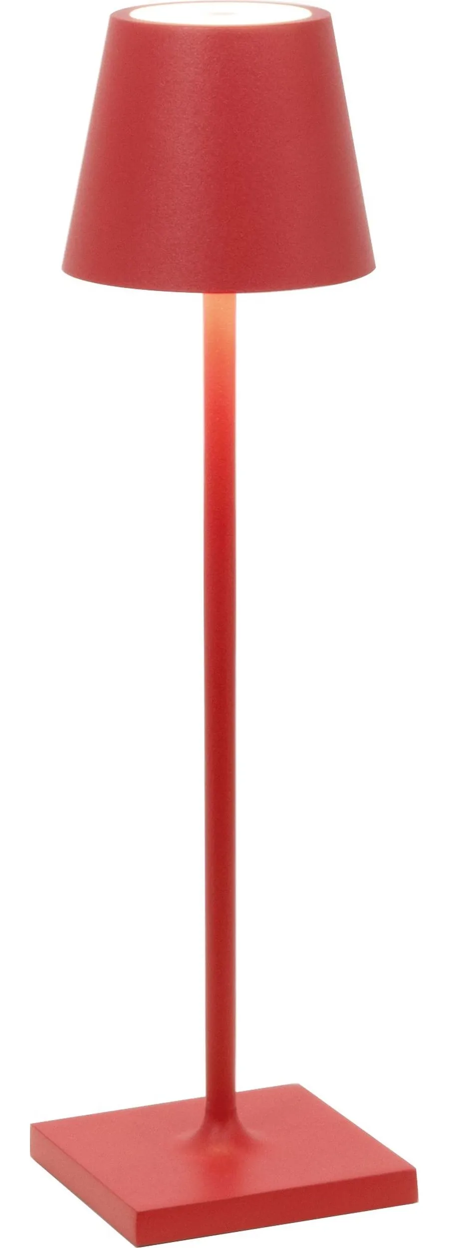 obrazek 1 Czerwona lampa Poldina Micro na biurko lub stolik