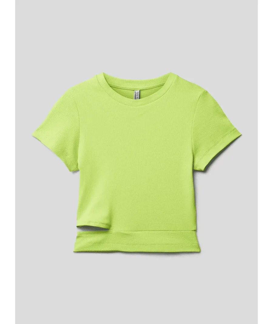 obrazek 1 T-shirt z wycięciem model ‘Girls Boxy T-Shirt’