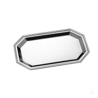 Zdjęcie Piękna stylowa prostokątna taca na listy ze srebra - Zaramella Argenti