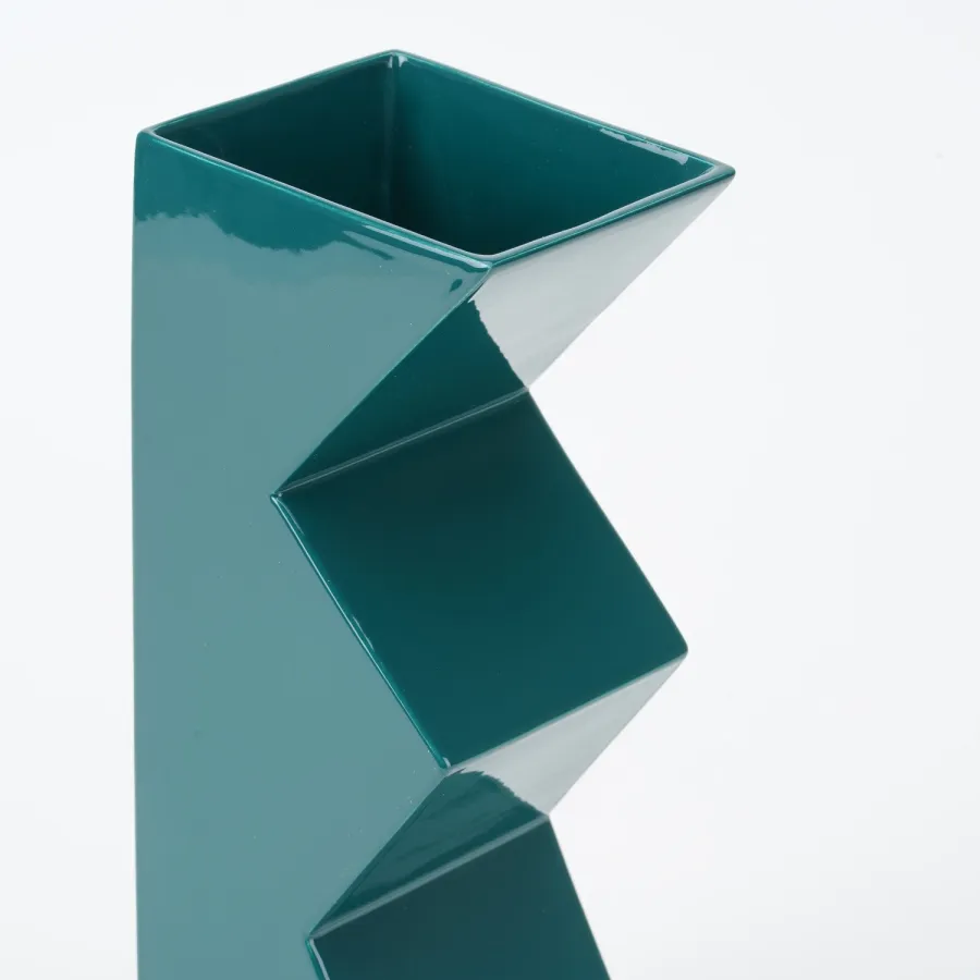 obrazek 3 Szkliwiony wazon ceramiczny H.30xL.12xP.9 cm