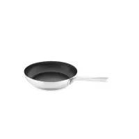 Picture Stylish large frying pan 32 cm with a lid made of stainless steel