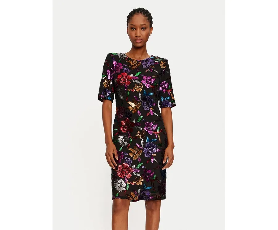 obrazek 1 Joseph Ribkoff Sukienka koktajlowa 244180 Kolorowy Slim Fit