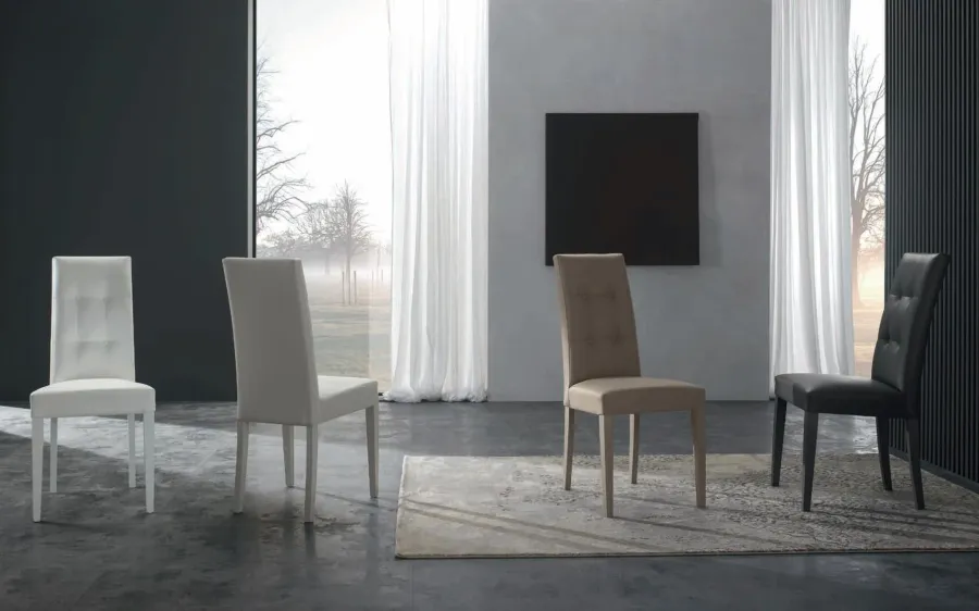 obrazek 1 Włoskie designerskie krzesło do salonu w stylu minimalistycznym – Zamagna Italia