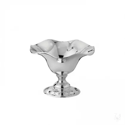 Zdjęcie Wyjątkowa srebrna miska na owoce o kształcie kwiatu - Zaramella Argenti