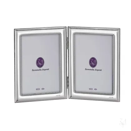 Zdjęcie Unikalna podwójna ramka na zdjęcia 20×25 cm ze srebra - Zaramella Argenti