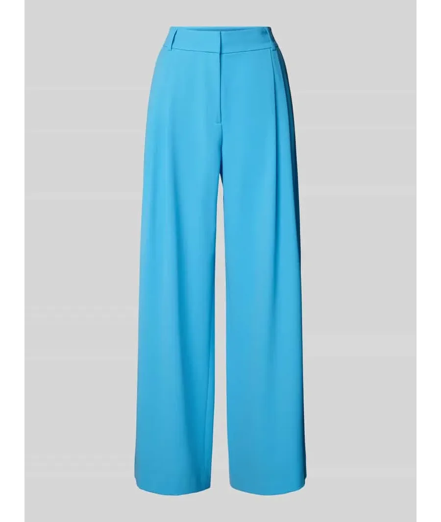 obrazek 1 Spodnie materiałowe z szeroką nogawką i zakładkami w pasie