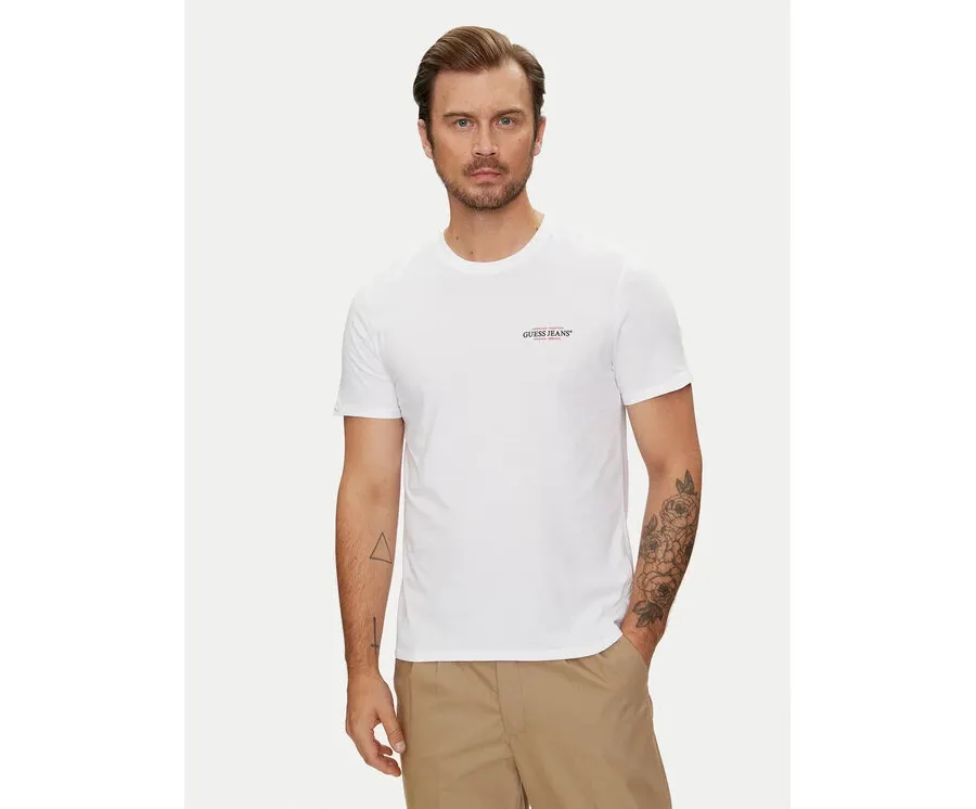 obrazek 1 Guess Jeans T-Shirt M4YI55 K8HM0 Biały Regular Fit