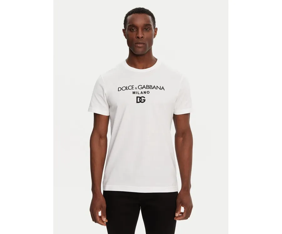 obrazek 1 Dolce&Gabbana T-Shirt G8PD7Z G7B9X Biały Regular Fit