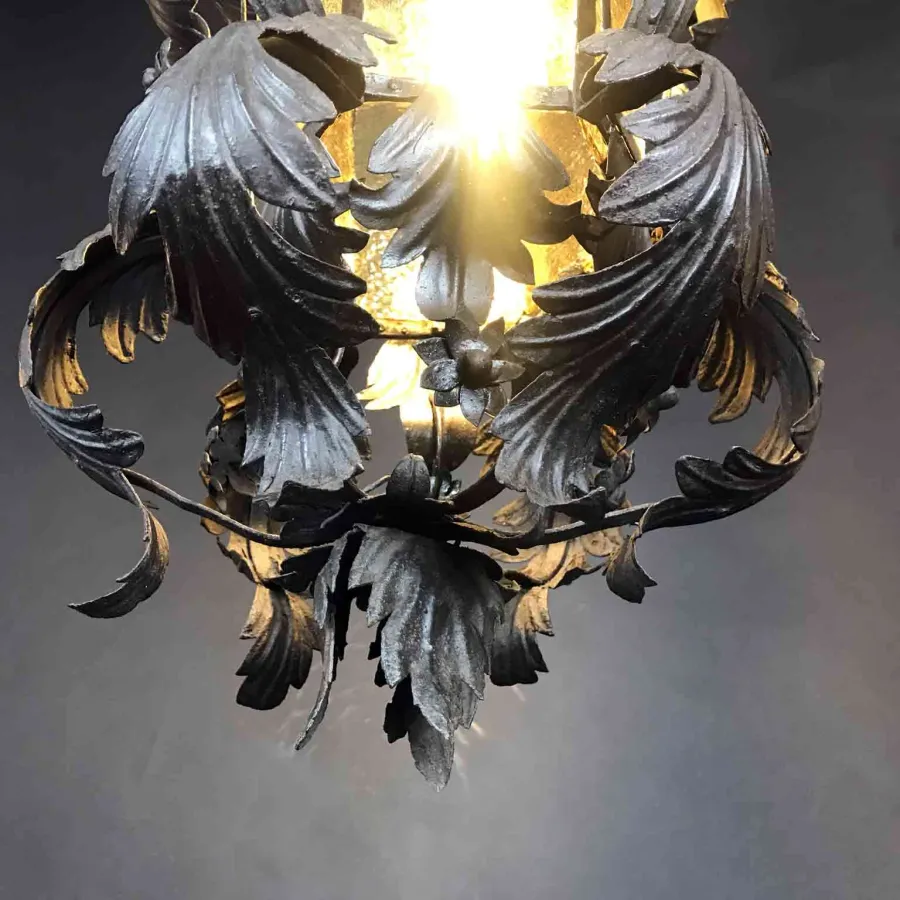 obrazek 4 Vintage żelazna latarnia wytłoczona z portyku wykonana ręcznie