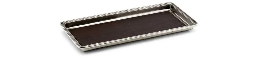 obrazek 1 luksusowa taca z pewteru i drewna wenge