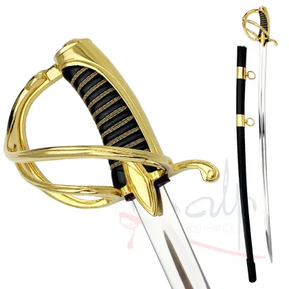 Zdjęcie Szabla oficerska – model F1 z pochwą i mosiężnym wykończeniem