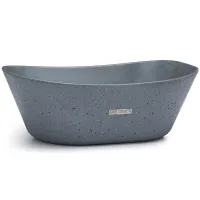 Picture Designer washbasin 50 cm LIBRA SANDBLASTED – medium gray, without decor, without varnish