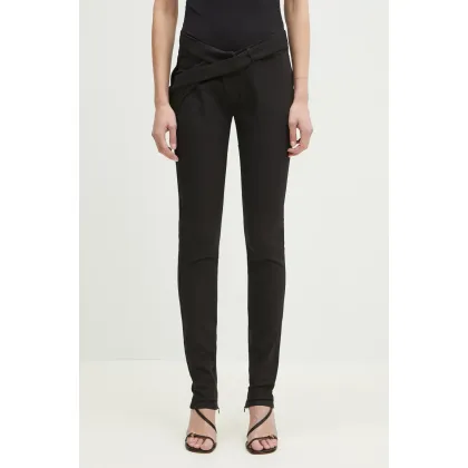 Zdjęcie Ottolinger spodnie Slim Leg Suit damskie kolor czarny dopasowane high waist 123-201423-02